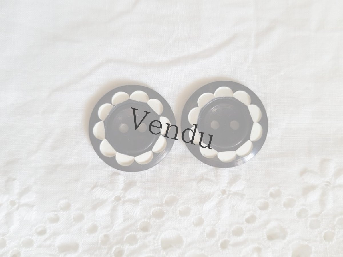 画像4: 【HOLD】フランスヴィンテージ　フレンチポップなレトロボタン22mm (4)