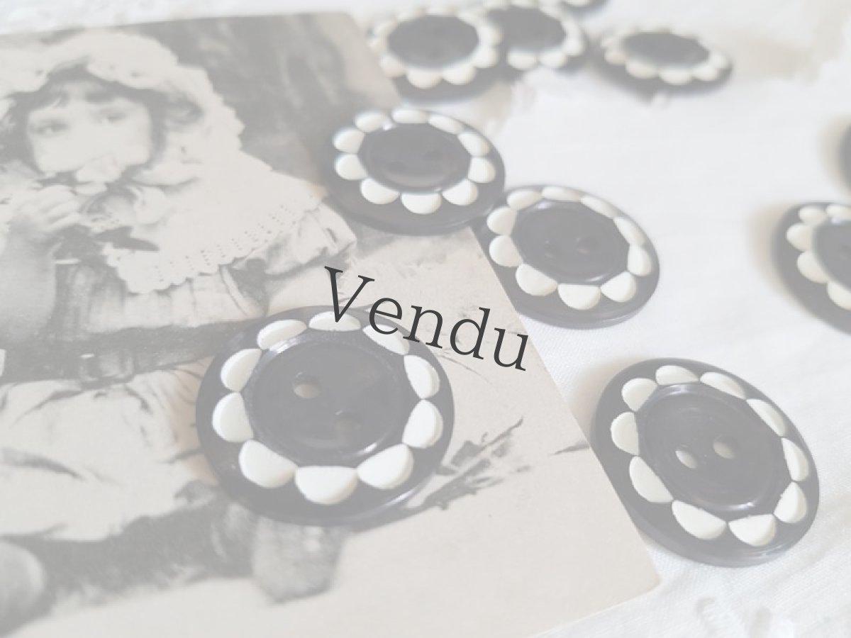 画像3: 【HOLD】フランスヴィンテージ　フレンチポップなレトロボタン22mm (3)