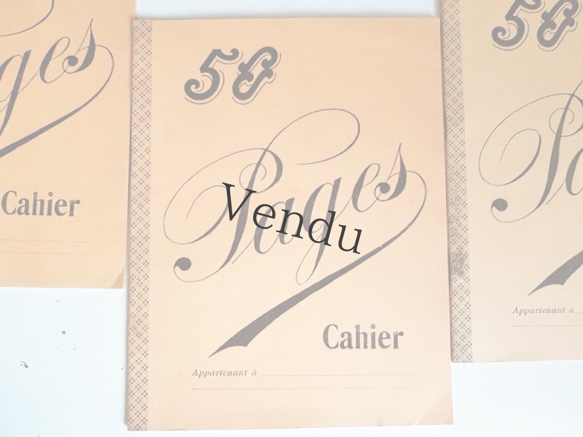 画像10: フランスヴィンテージ　ノート 50 Pages Cahier Jaune (10)