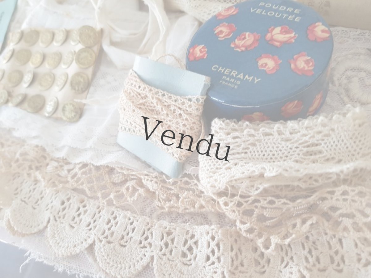 画像8: フランスアンティーク　未使用パウダーボックス (8)