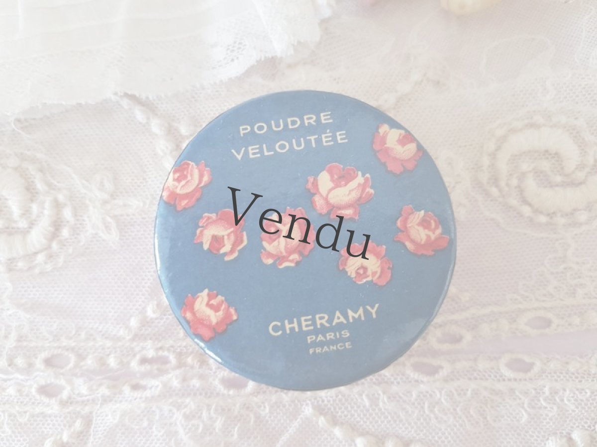 画像2: フランスアンティーク　未使用パウダーボックス (2)