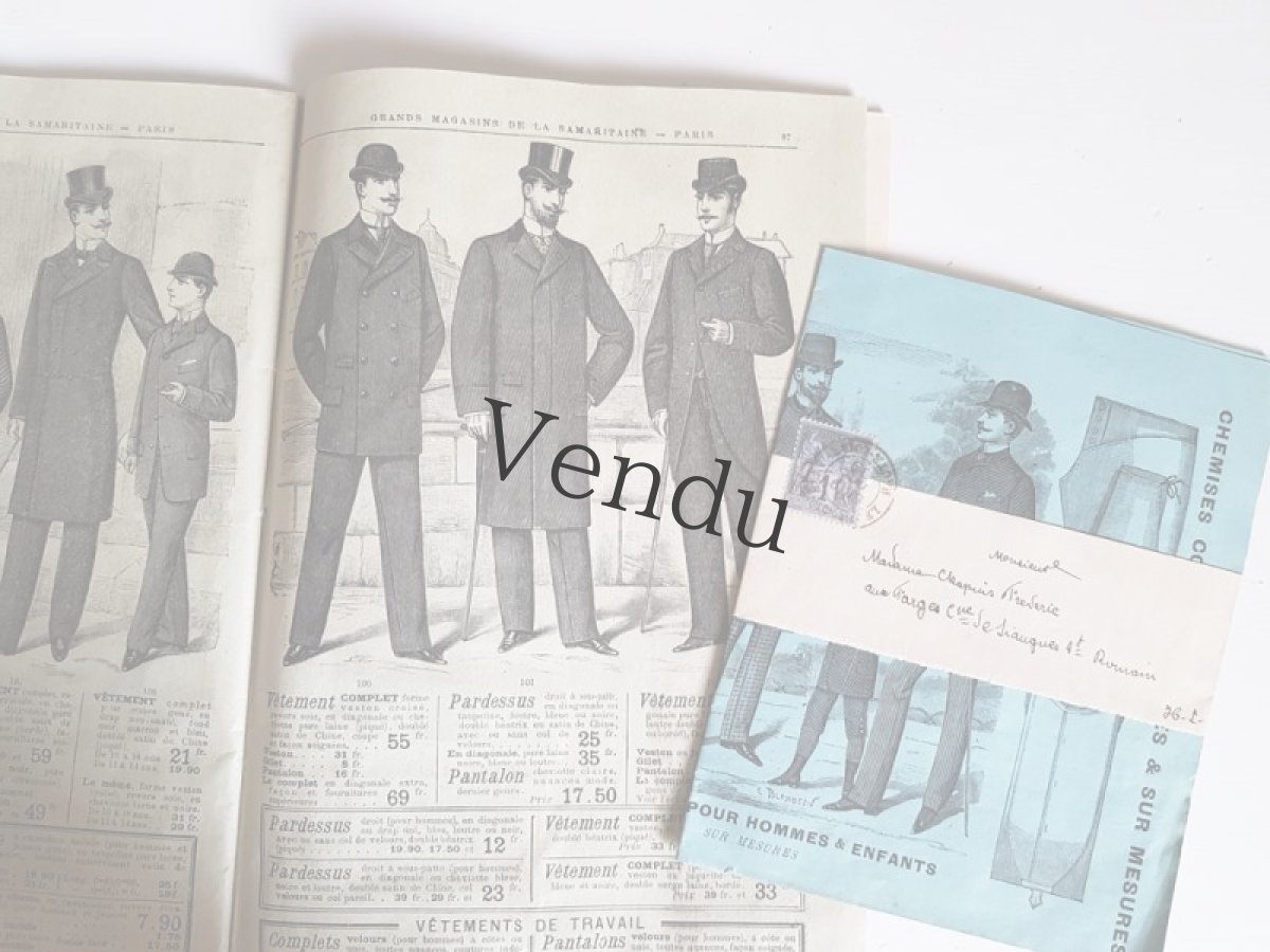 画像8: フランス 19世紀末 未開封切手宛名つきカタログ広告 (8)