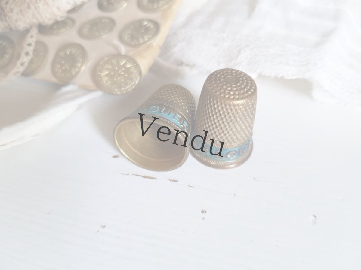 画像2: フランスアンティーク　20世紀初頭 指ぬき DÉ OR Câblé Louis d'Or etc (2)