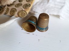 画像2: フランスアンティーク　20世紀初頭 指ぬき DÉ OR Câblé Louis d'Or etc (2)