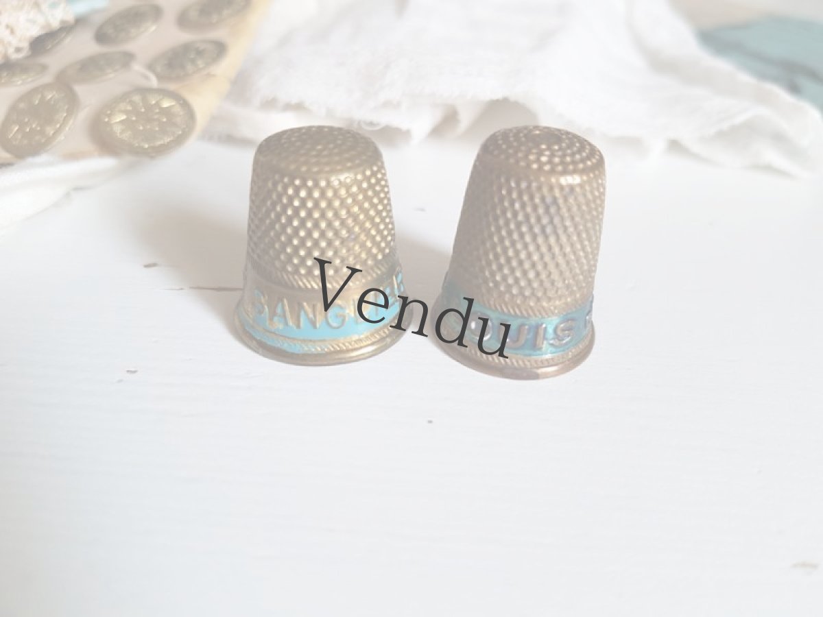 画像3: フランスアンティーク　20世紀初頭 指ぬき DÉ OR Câblé Louis d'Or etc (3)