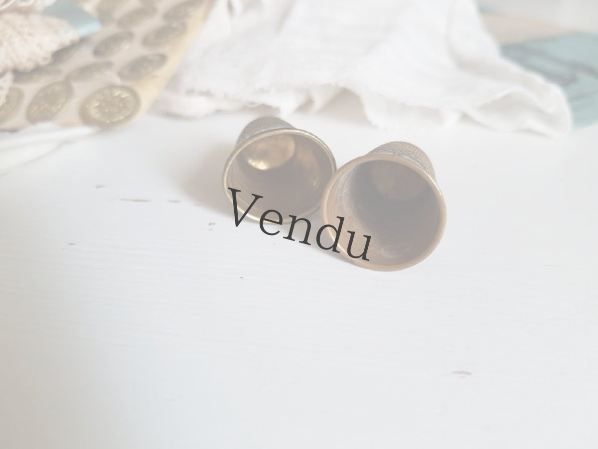 画像6: フランスアンティーク　20世紀初頭 指ぬき DÉ OR Câblé Louis d'Or etc (6)