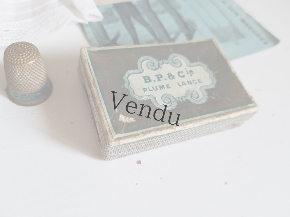 画像3: フランスアンティーク　ペン先の箱 B.P.&Cie PLUM LANCE (3)