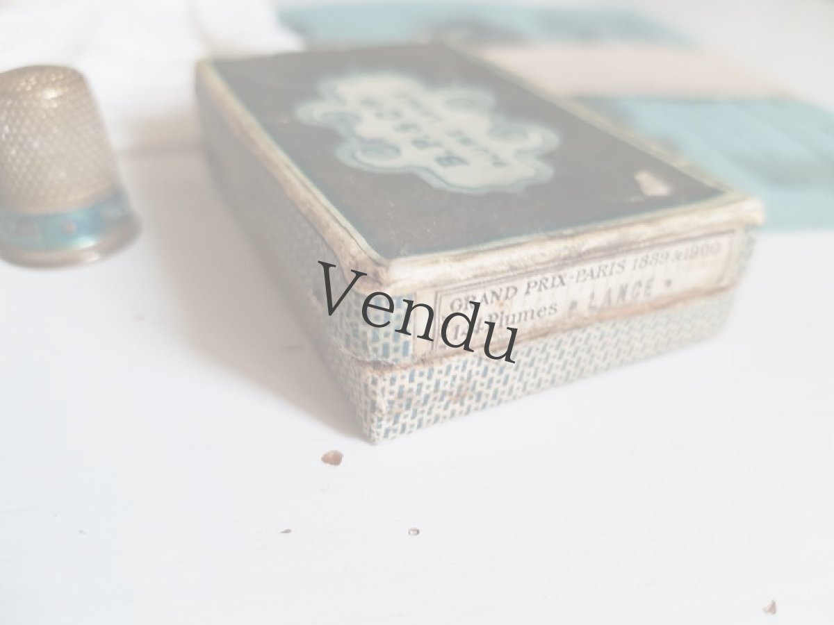 画像6: フランスアンティーク　ペン先の箱 B.P.&Cie PLUM LANCE (6)