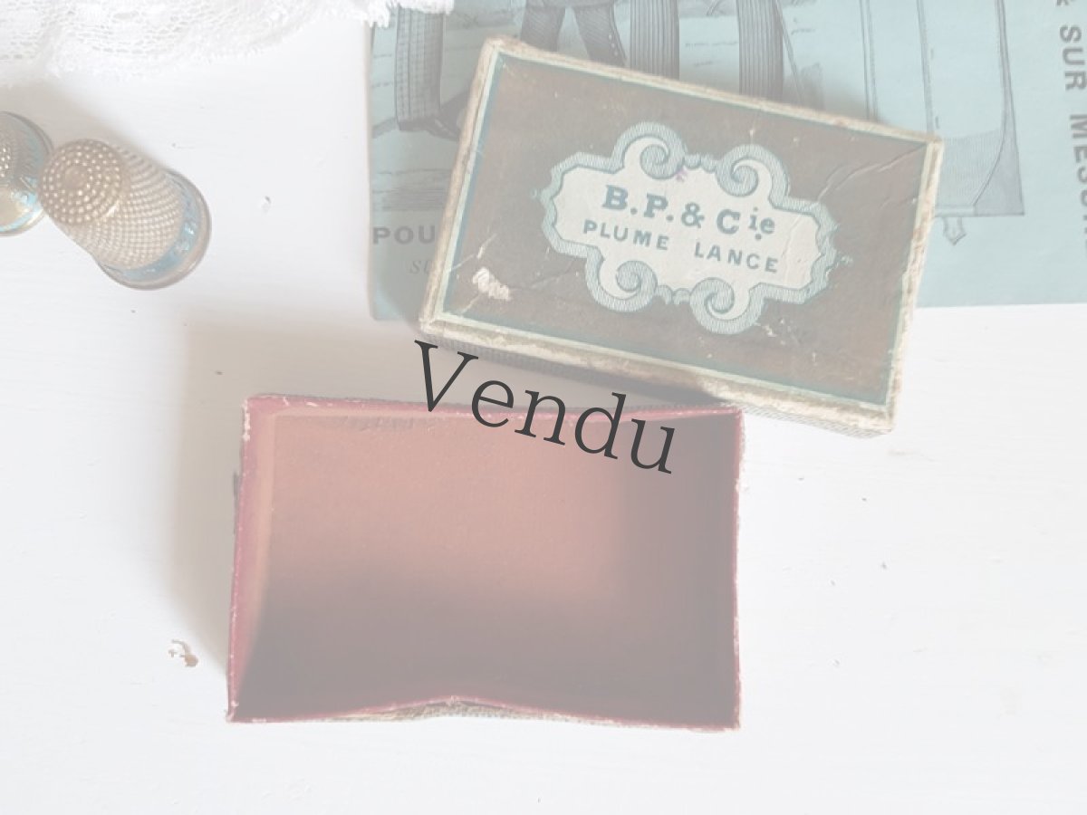 画像8: フランスアンティーク　ペン先の箱 B.P.&Cie PLUM LANCE (8)