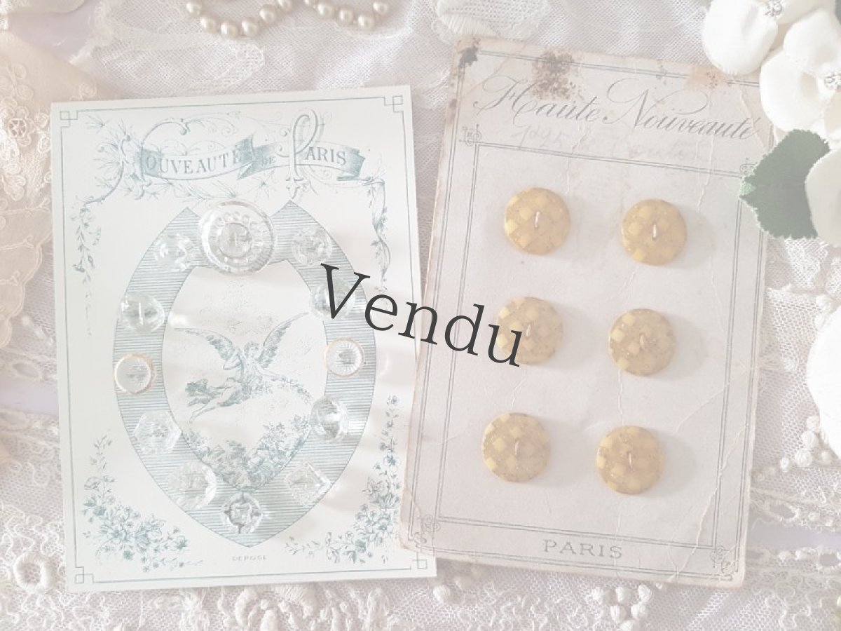 画像9: フランスアンティーク　ベークライトボタン　アップルジュース 20〜25mm (9)