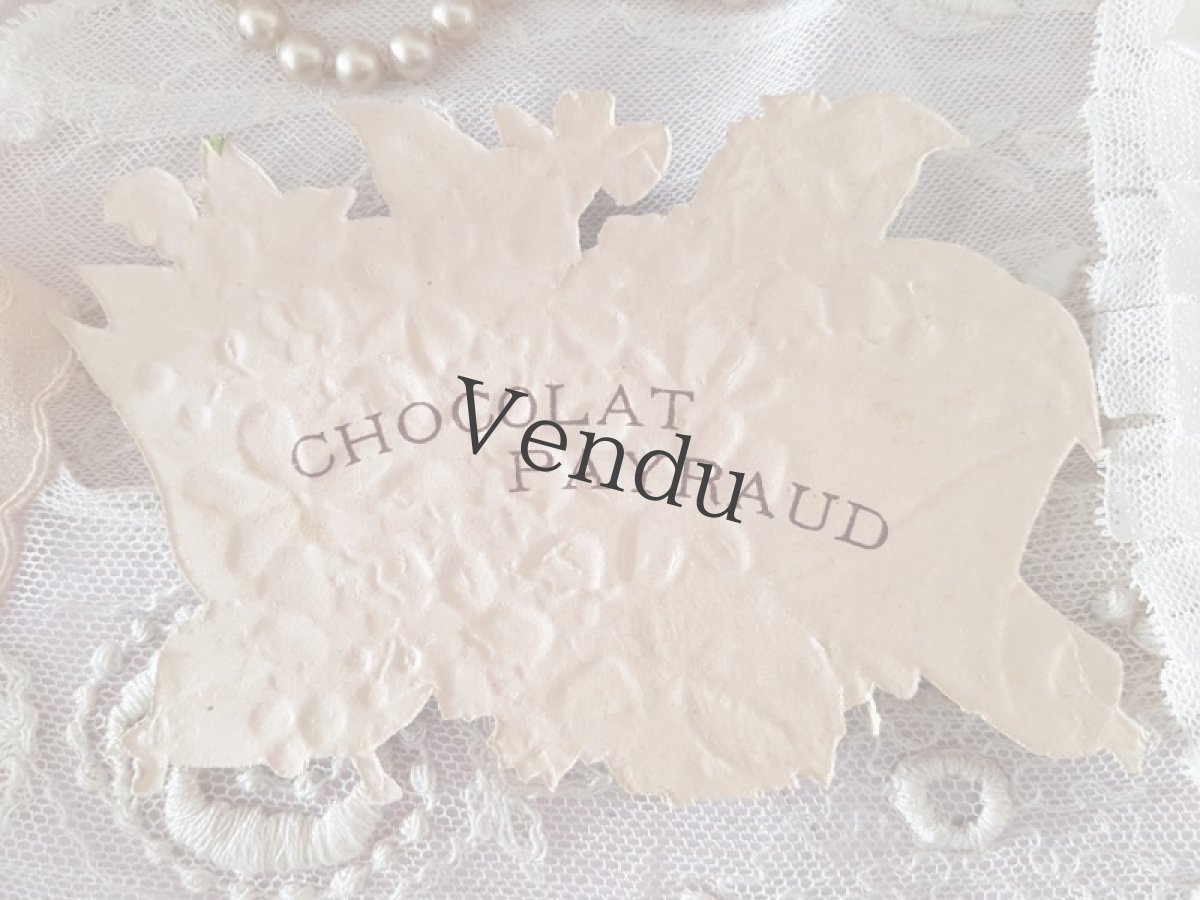 画像4: フランスアンティーク　スミレと鈴蘭のブーケのクロモ (4)