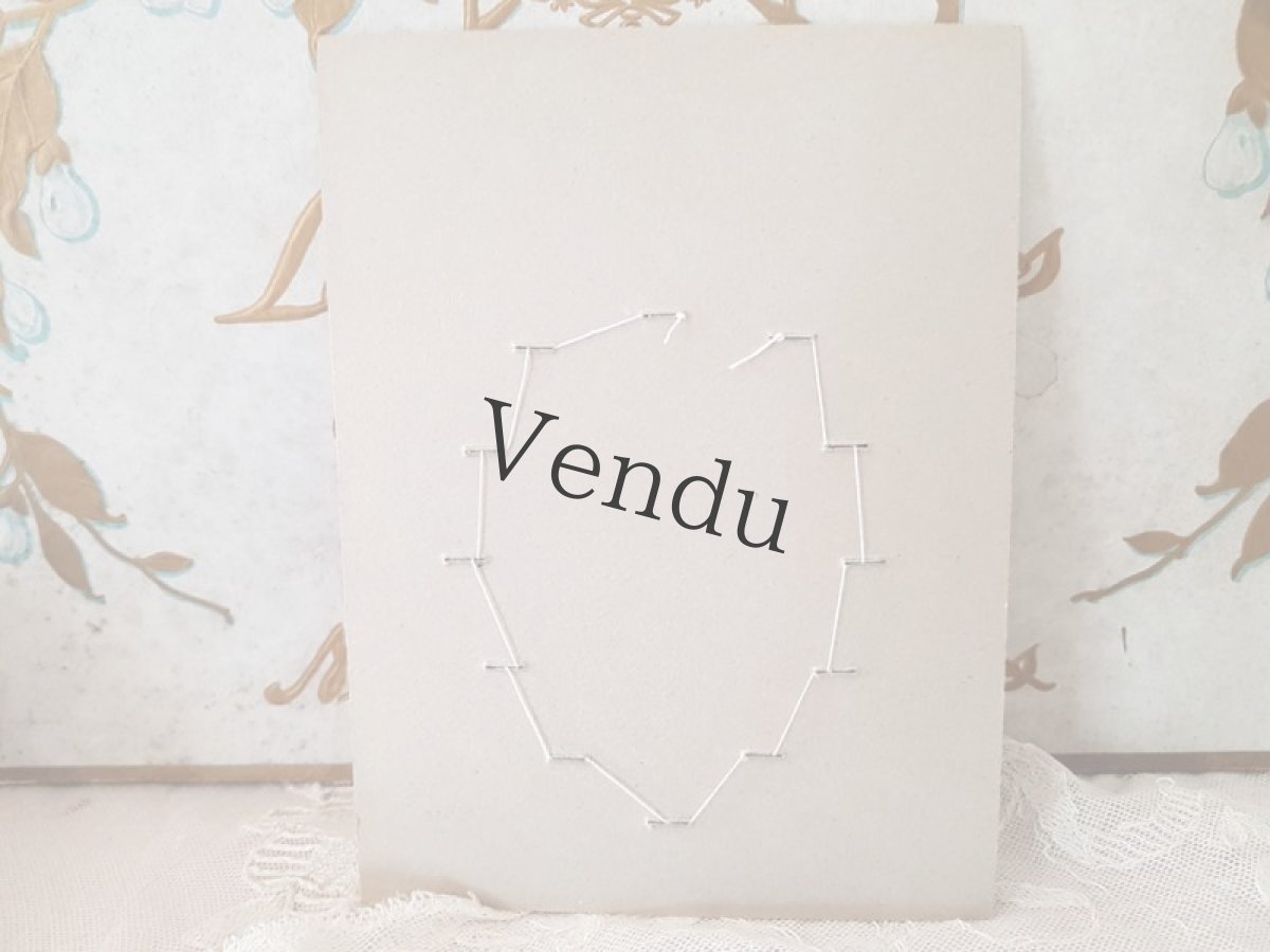 画像7: フランスアンティーク　ガラスボタンシート (7)