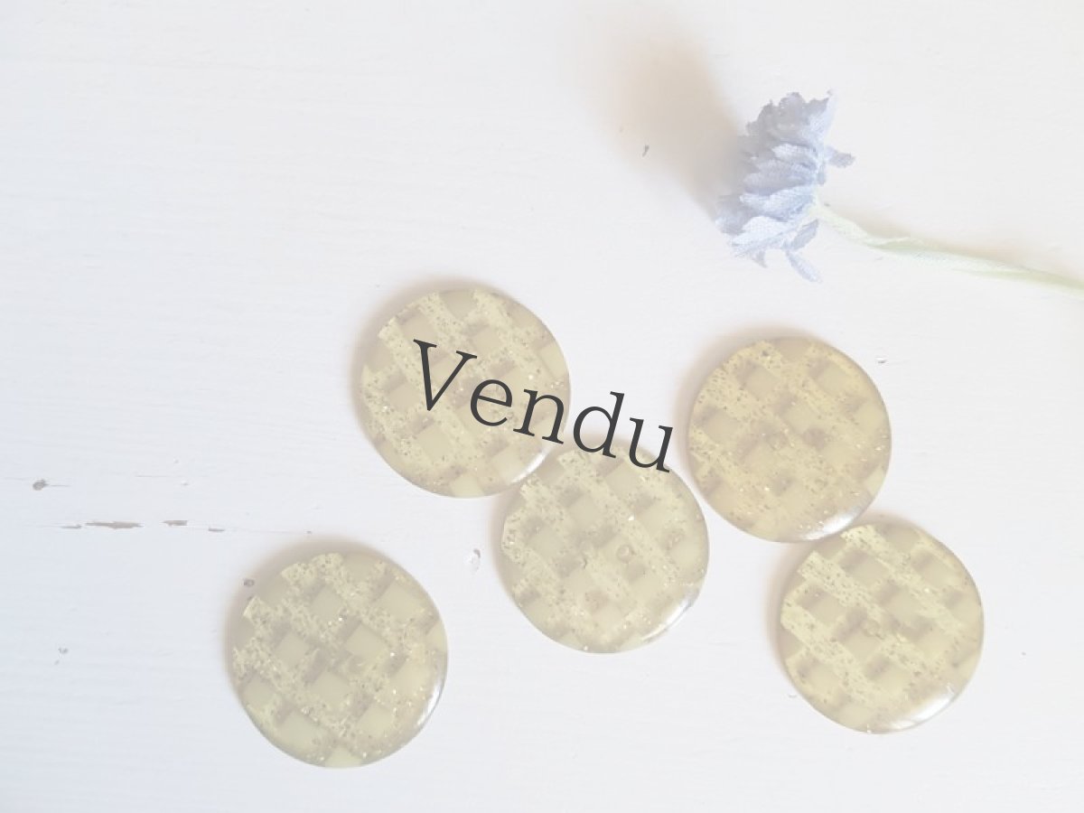 画像7: フランスアンティーク　ベークライトボタン　アップルジュース 20〜25mm (7)