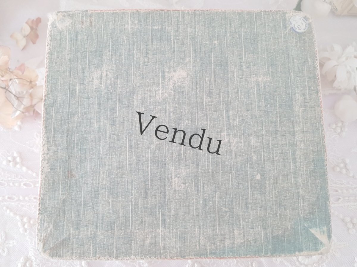 画像8: フランスアンティーク　天使のフィレレースカルトナージュボックス AU PRINTEMPS (8)