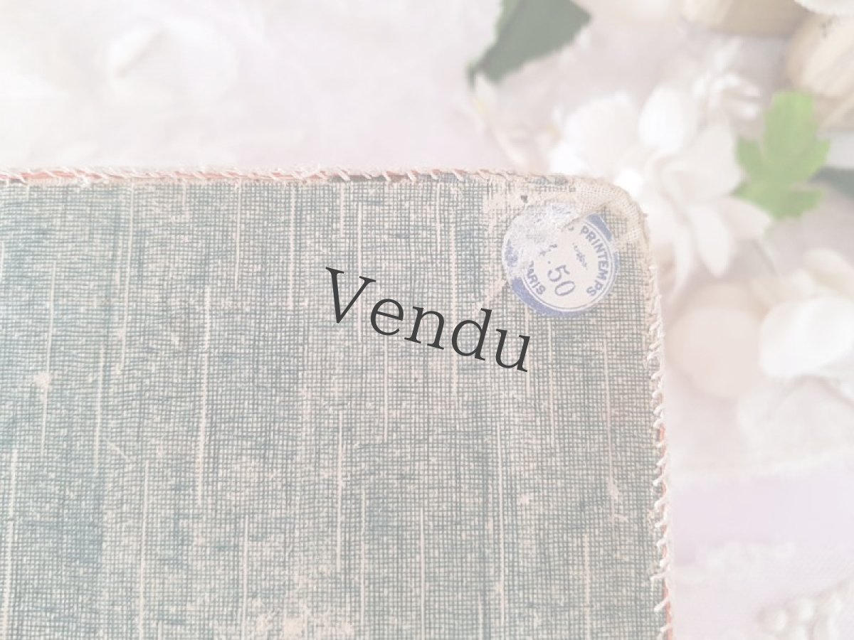 画像9: フランスアンティーク　天使のフィレレースカルトナージュボックス AU PRINTEMPS (9)