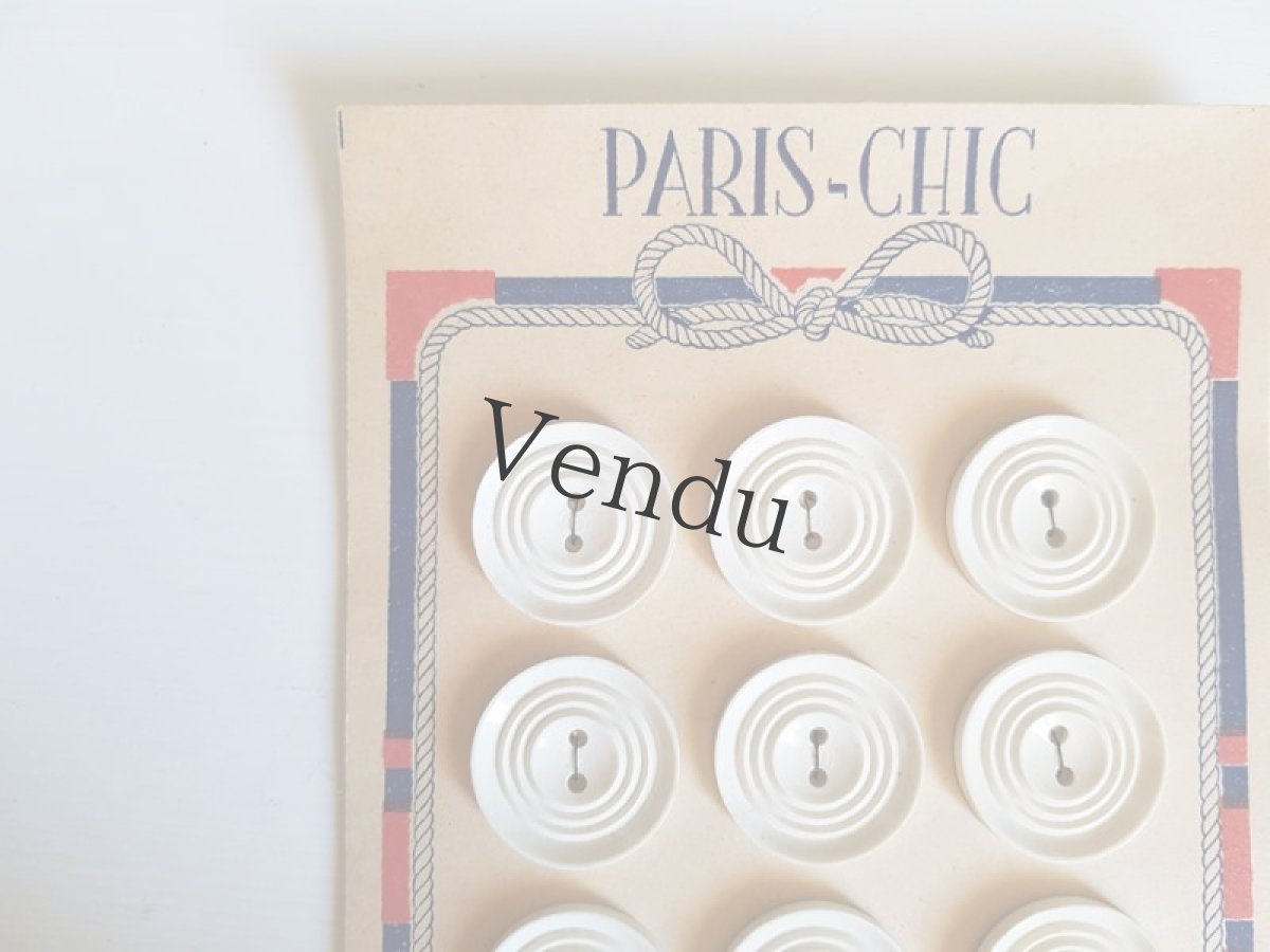 画像4: フランスヴィンテージ　フレンチマリンボタンシート (4)