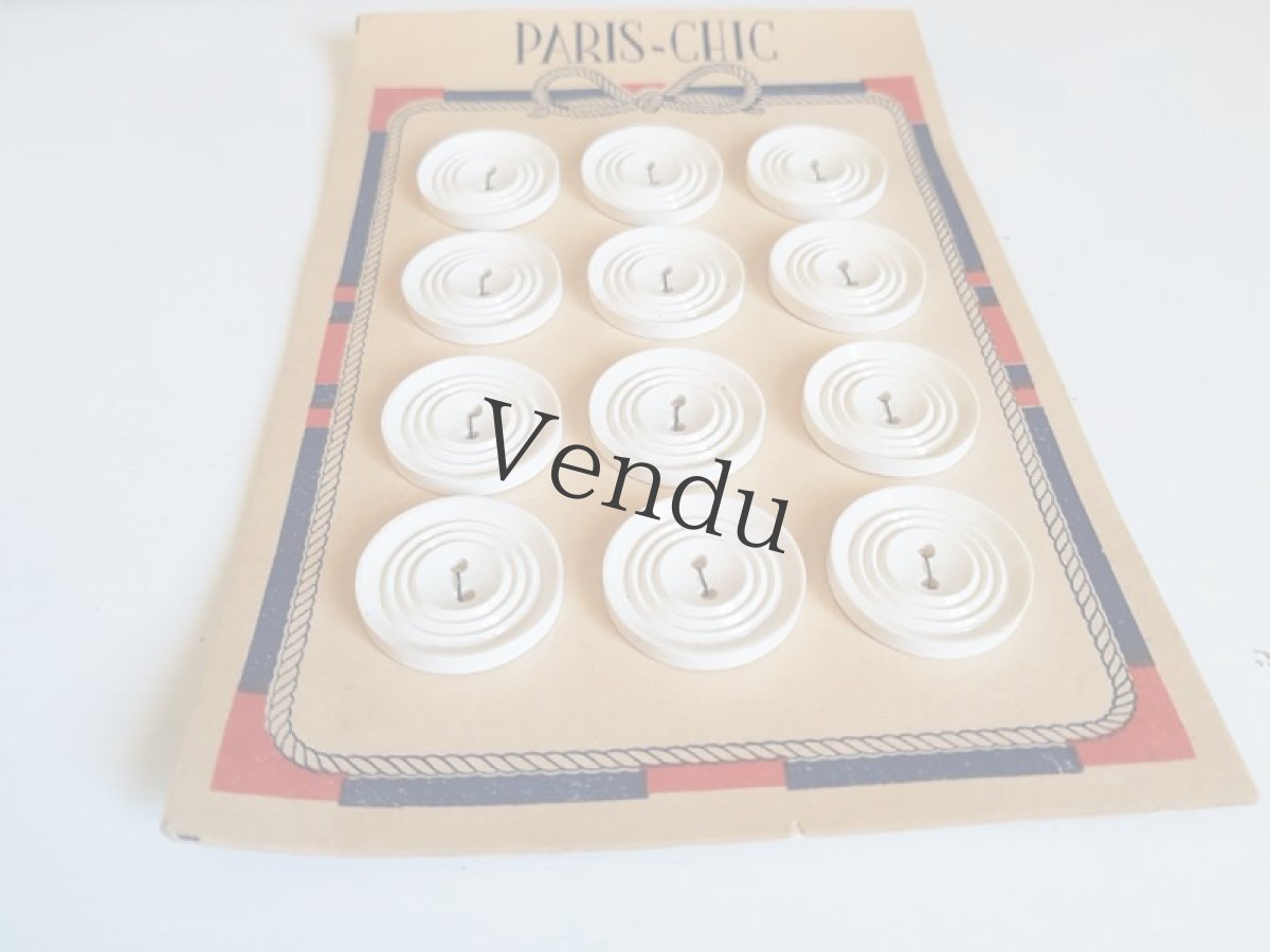 画像5: フランスヴィンテージ　フレンチマリンボタンシート (5)