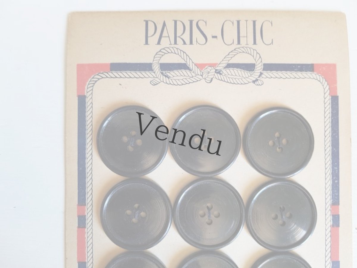 画像8: フランスヴィンテージ　フレンチマリンボタンシート (8)