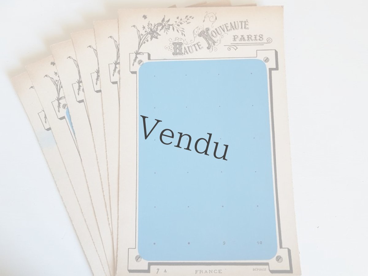 画像5: フランスアンティーク　未使用ボタンシート  HAUTE NOUVEAUTÉ PARIS (5)