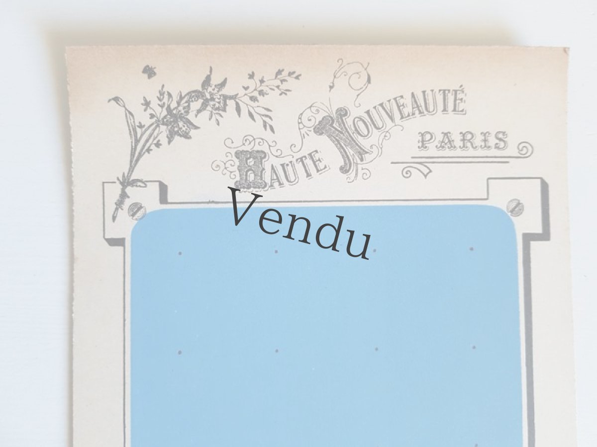 画像2: フランスアンティーク　未使用ボタンシート  HAUTE NOUVEAUTÉ PARIS (2)