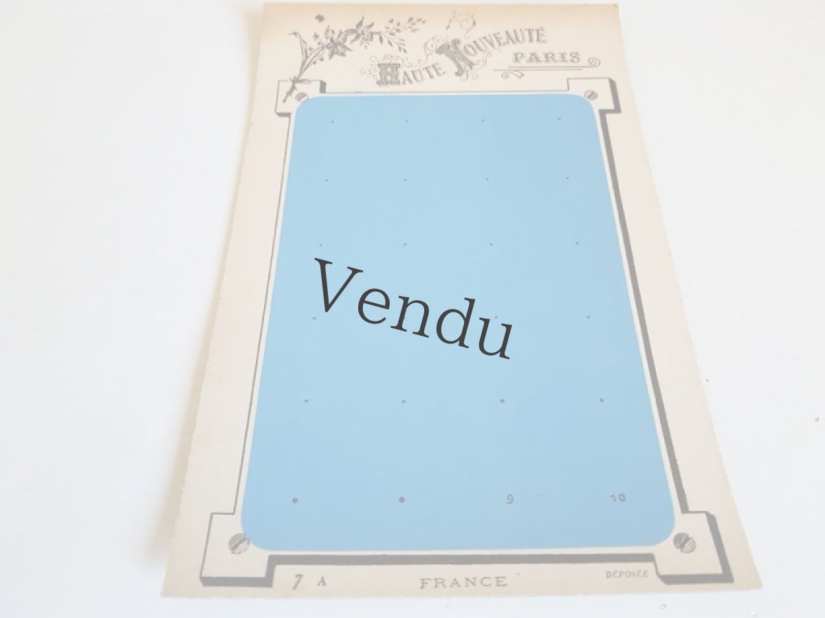 画像3: フランスアンティーク　未使用ボタンシート  HAUTE NOUVEAUTÉ PARIS (3)