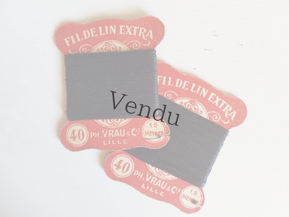 画像4: フランスアンティーク　ちいさなリネンの糸巻き PH.VRAU&CIE LILLE (4)