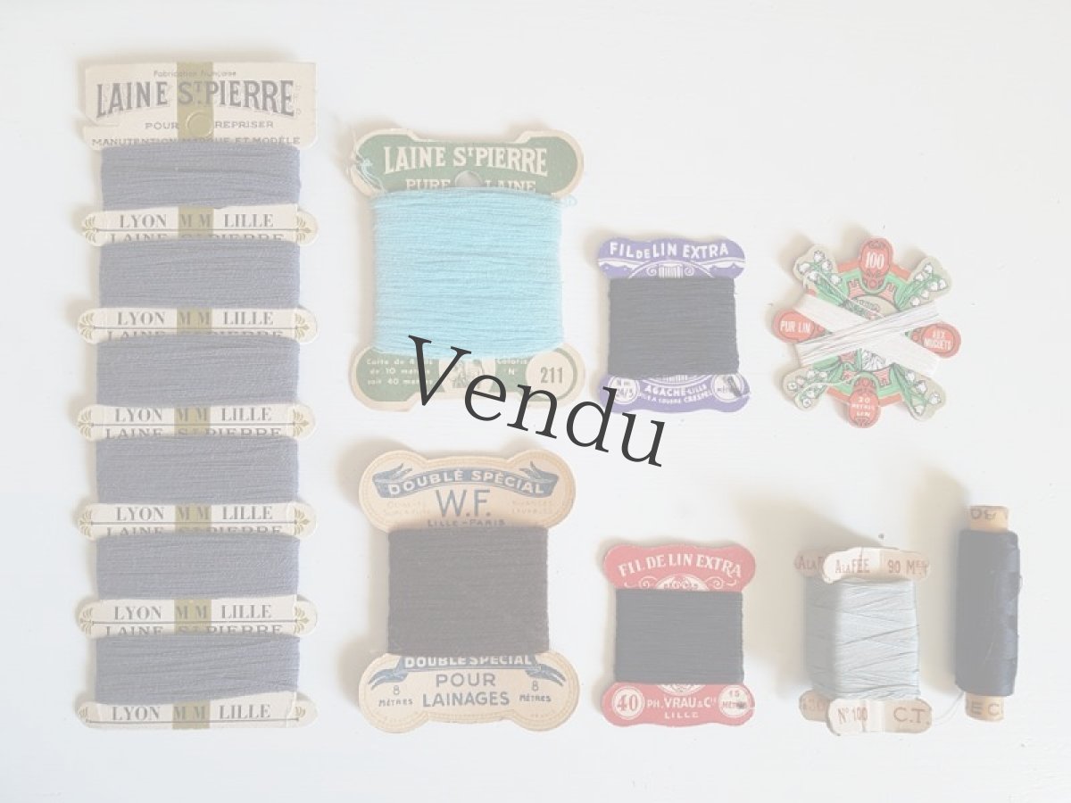 画像5: フランスアンティーク　ちいさなリネンの糸巻き Fils a coudre CRESPEL (5)