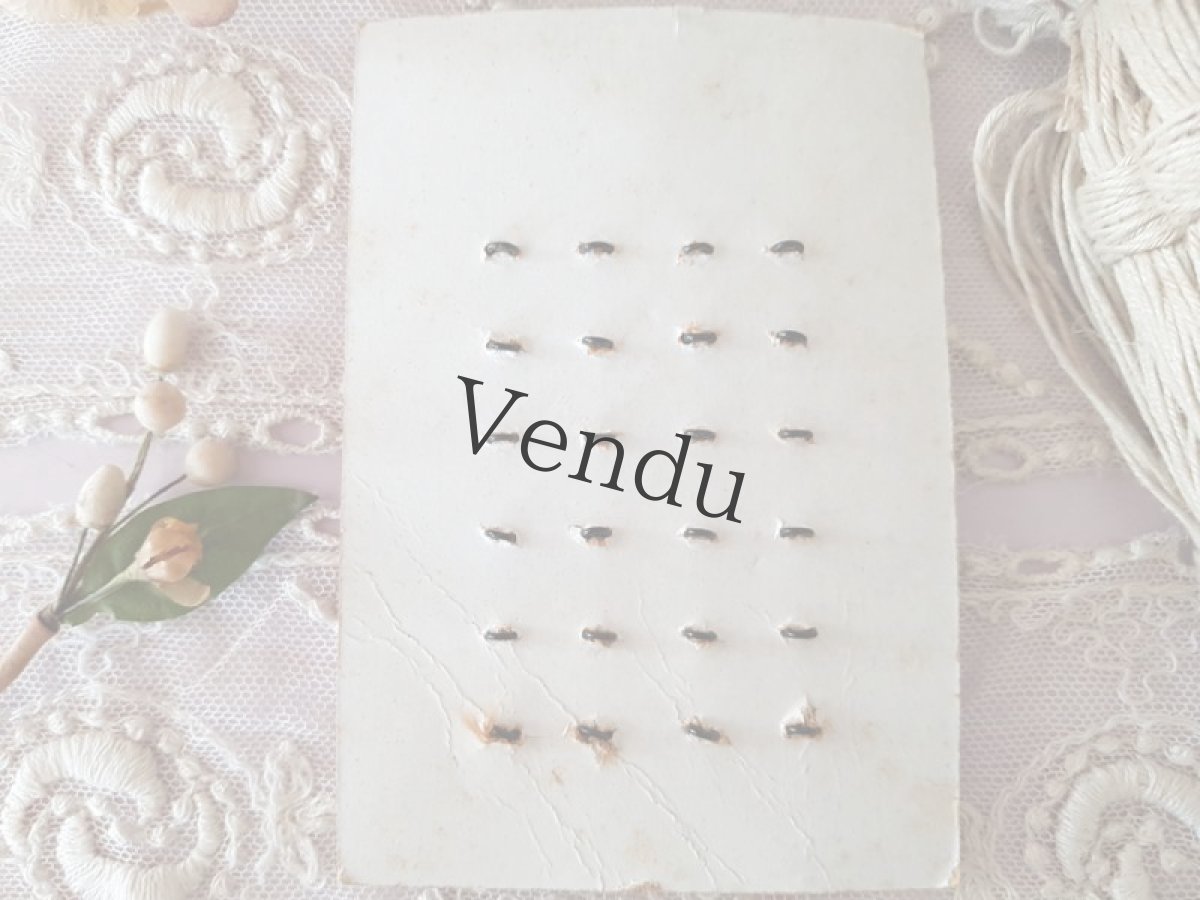 画像6: フランスアンティーク　メタルボタンシート NOIR 11mm (6)