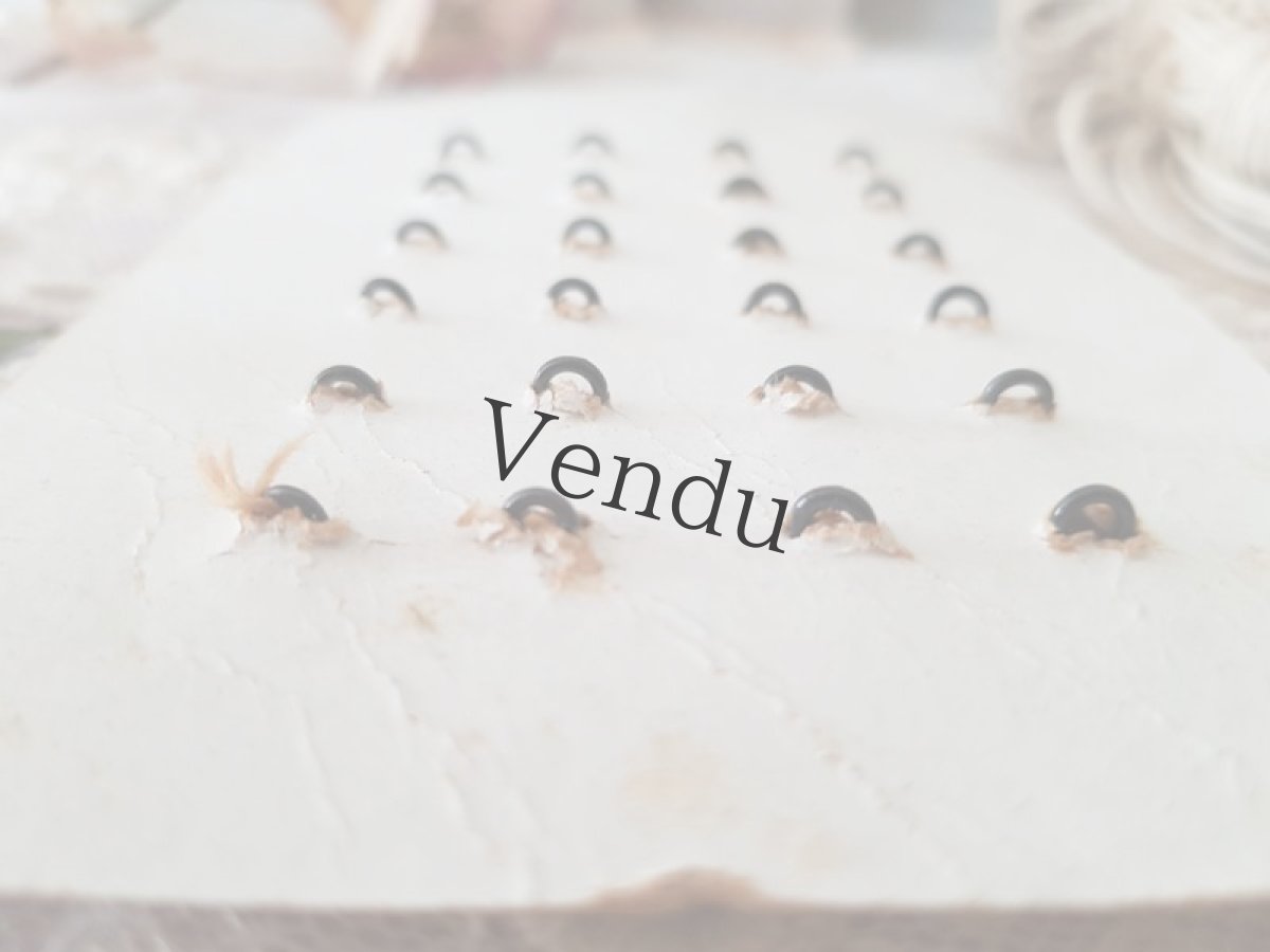 画像7: フランスアンティーク　メタルボタンシート NOIR 11mm (7)