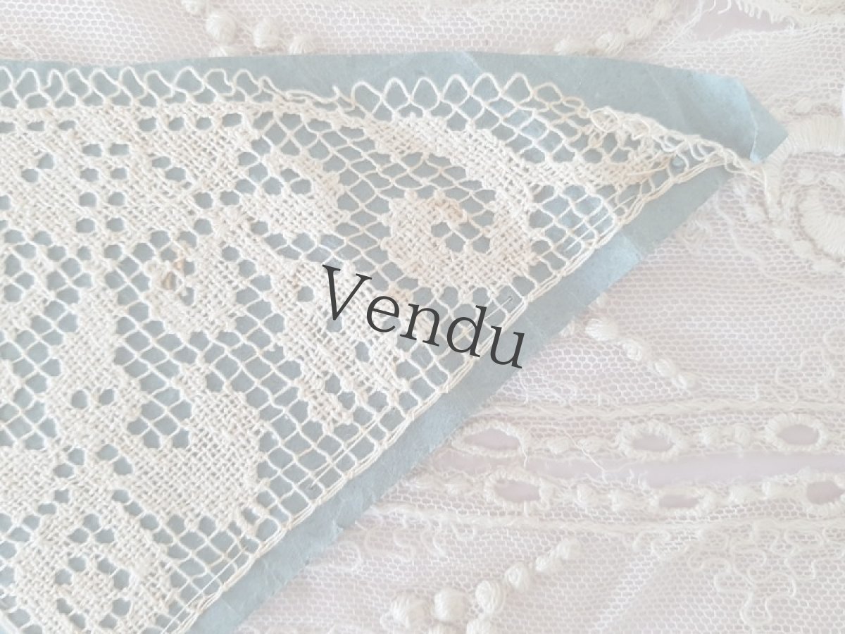 画像3: フランスアンティーク　SAMARITAINEのフィレレース見本 (3)