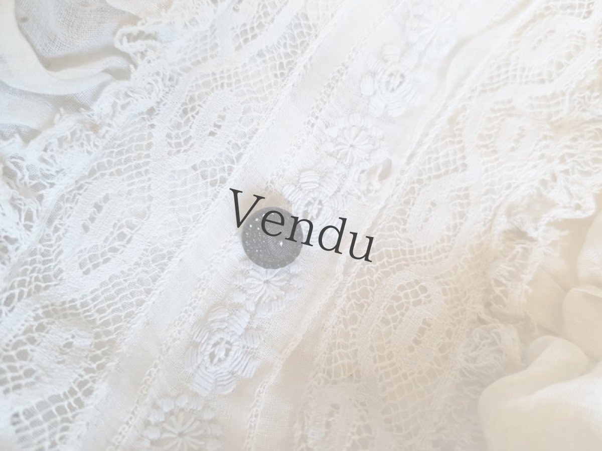 画像2: フランスアンティーク　極小 月夜のフレンチジェットボタン 9mm (2)