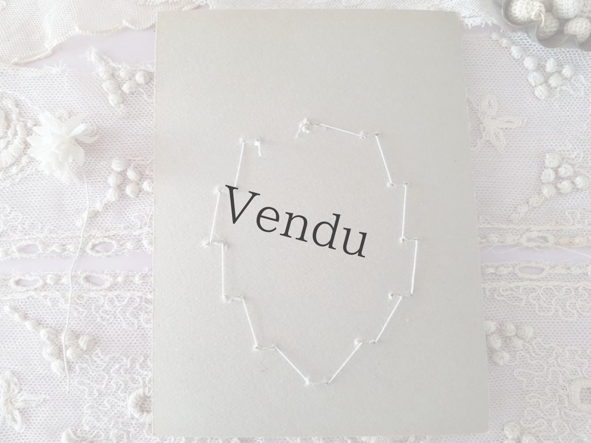 画像7: フランスアンティーク　ガラスパールボタンシート (7)