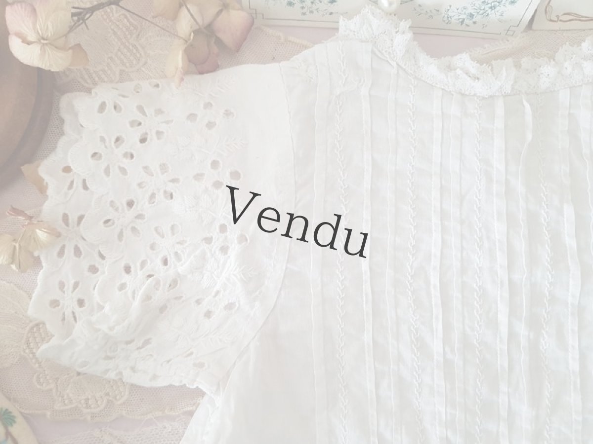 画像3: フランスアンティーク　べべの可愛いブラウス (3)