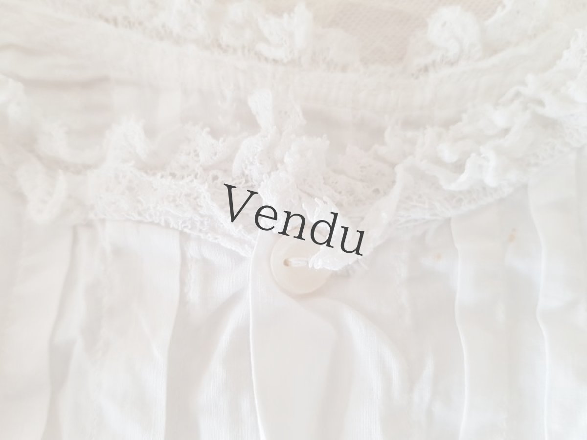 画像7: フランスアンティーク　べべの可愛いブラウス (7)