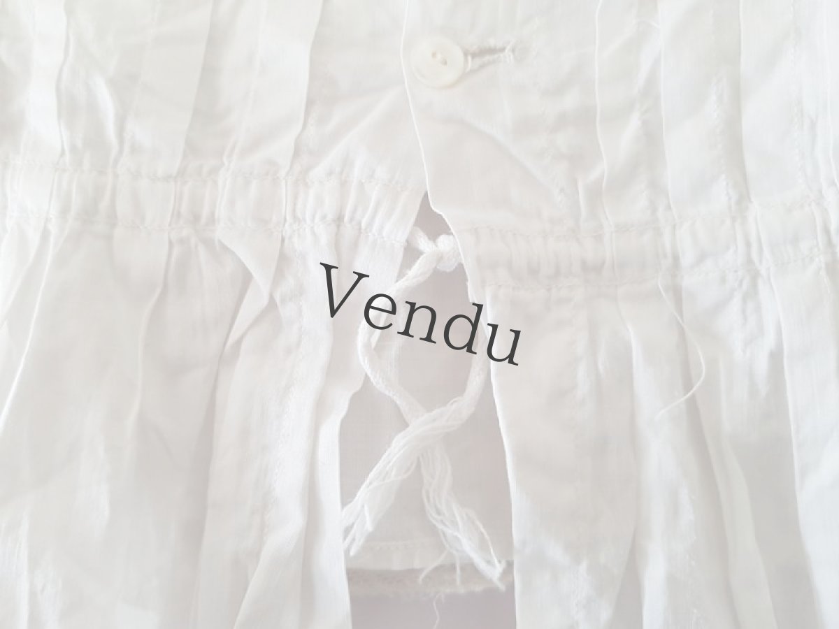 画像8: フランスアンティーク　べべの可愛いブラウス (8)