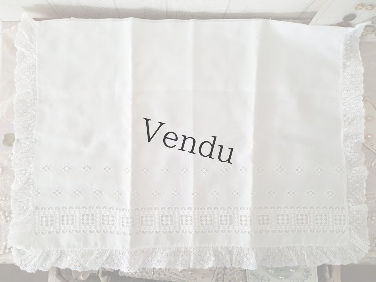 画像2: フランスヴィンテージ　べべの枕カバー (2)