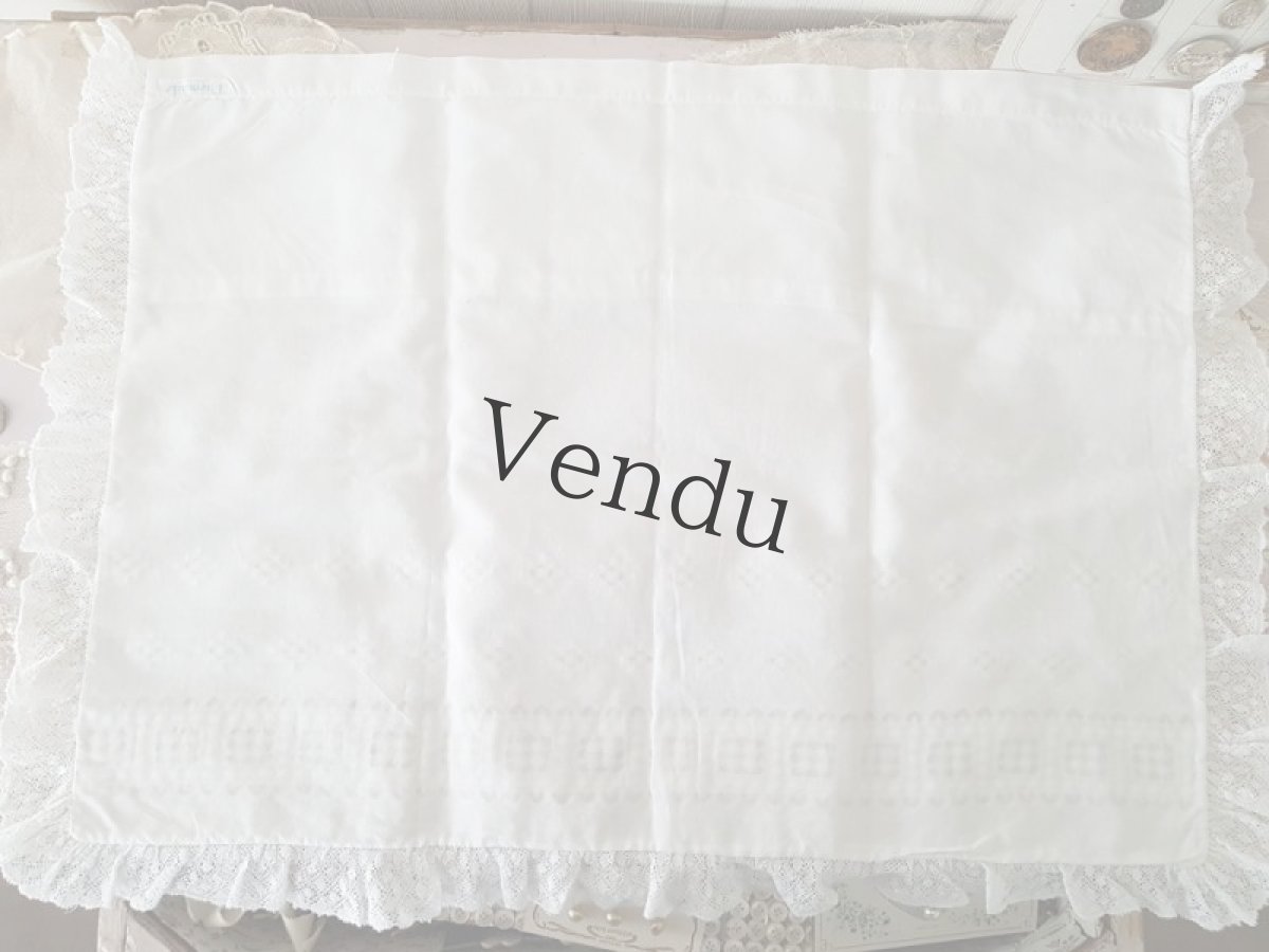 画像5: フランスヴィンテージ　べべの枕カバー (5)