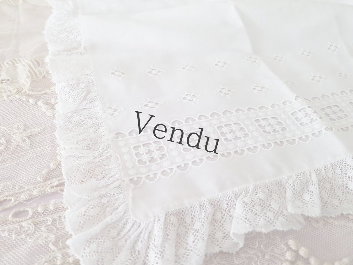 画像4: フランスヴィンテージ　べべの枕カバー (4)