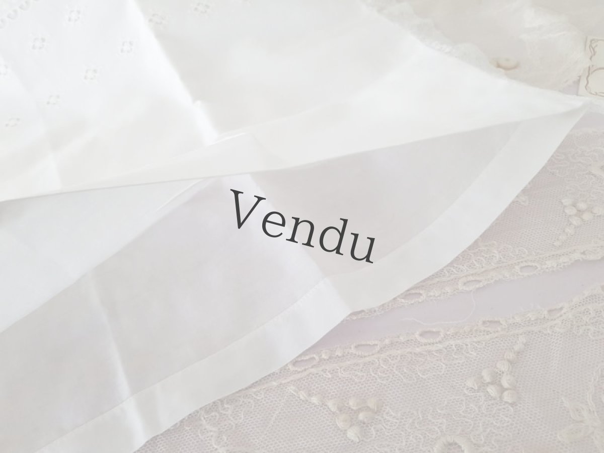 画像7: フランスヴィンテージ　べべの枕カバー (7)