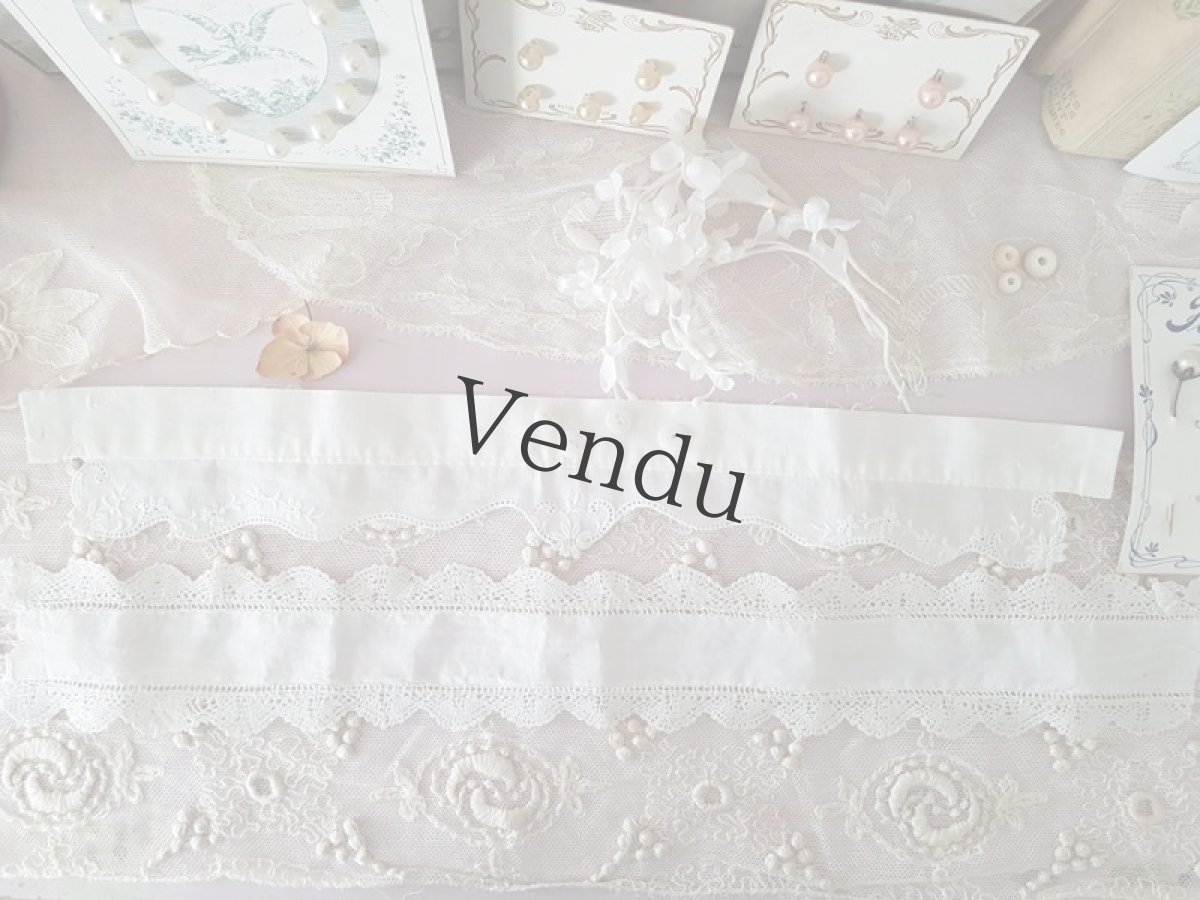 画像2: フランスヴィンテージ　メルスリーセット《Blanc》 (2)