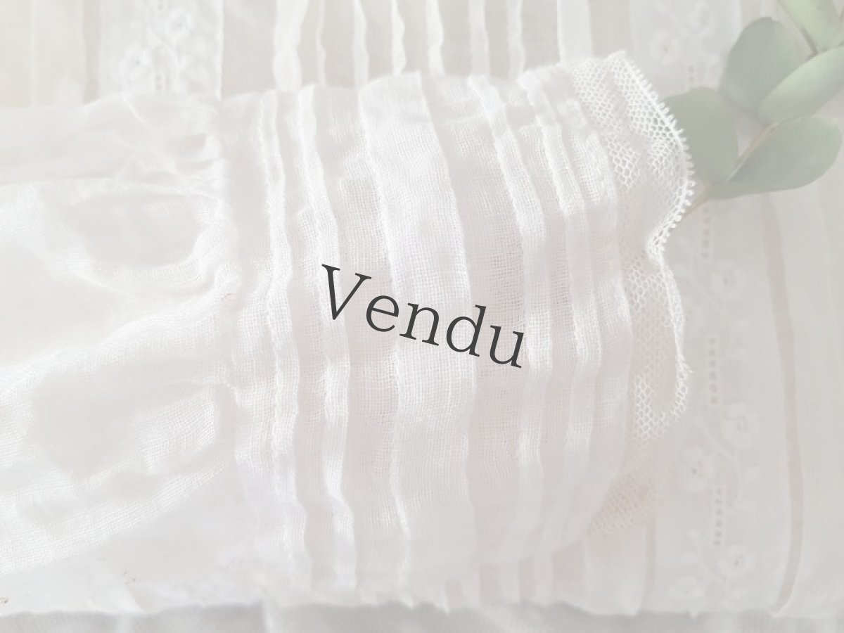 画像3: フランスアンティーク　シャビーで可愛いトップス (3)