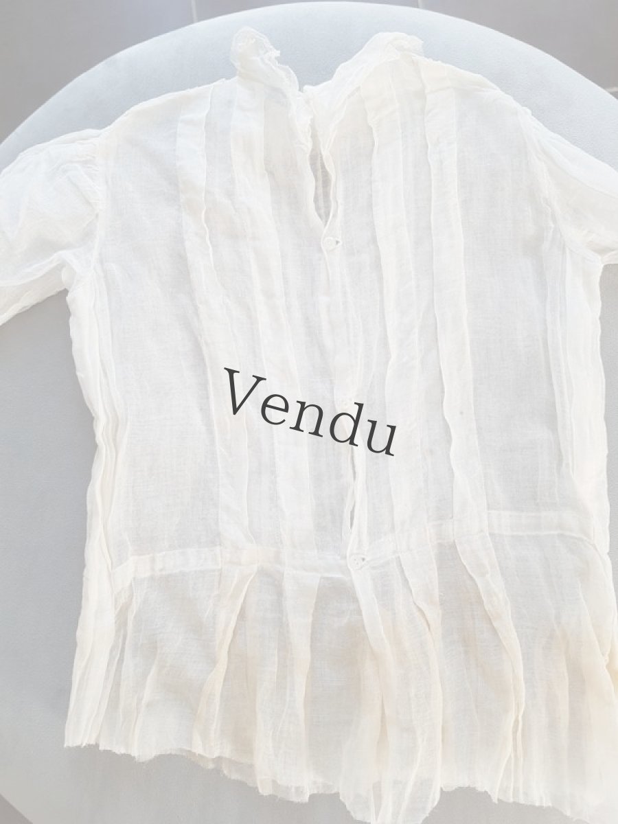 画像5: フランスアンティーク　シャビーで可愛いトップス (5)