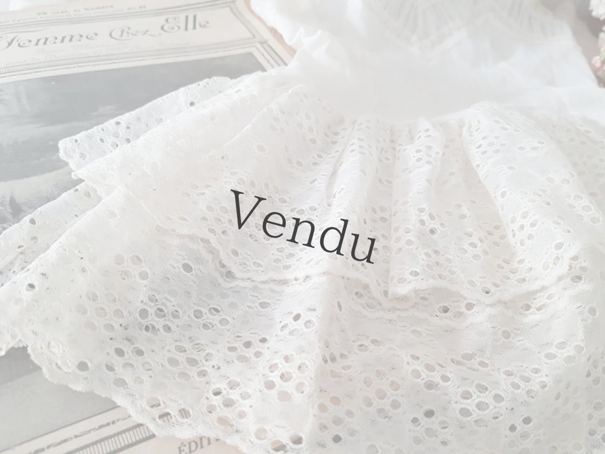 画像4: フランスヴィンテージ　ちいさなドレス (4)