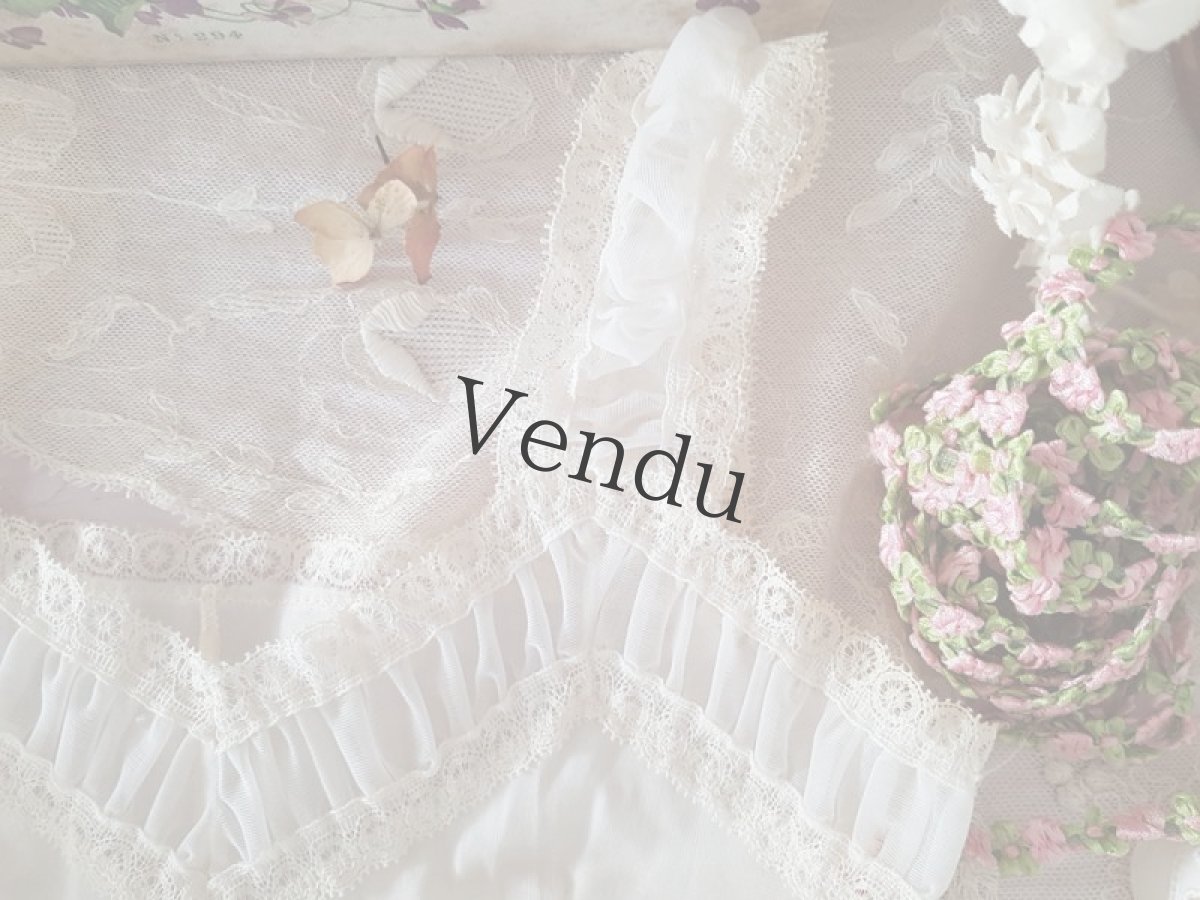 画像3: フランスヴィンテージ　ちいさなドレス (3)