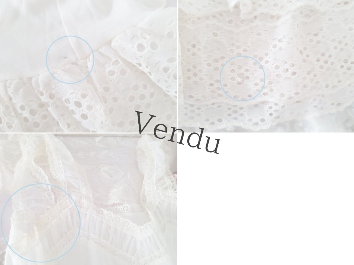 画像8: フランスヴィンテージ　ちいさなドレス (8)