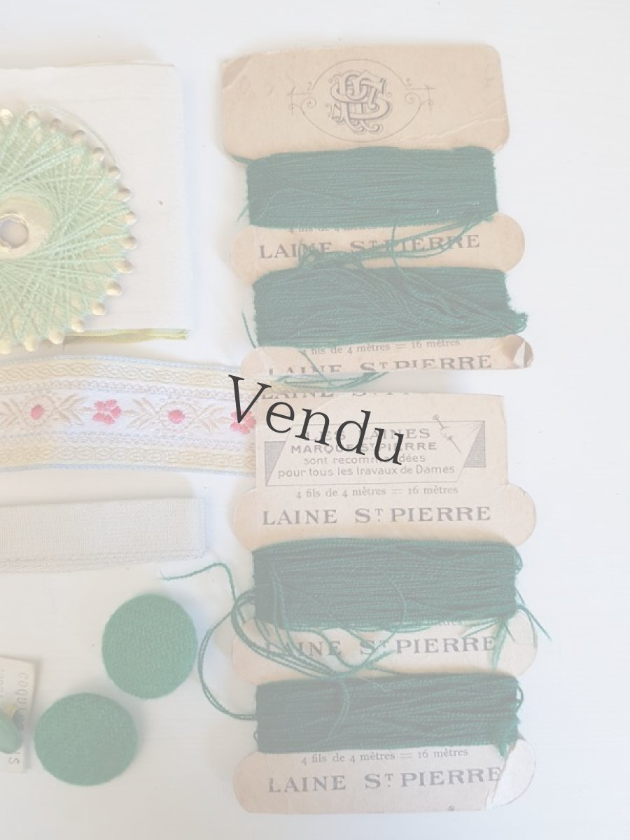 画像4: フランスヴィンテージ　メルスリーセット《Vert》 (4)