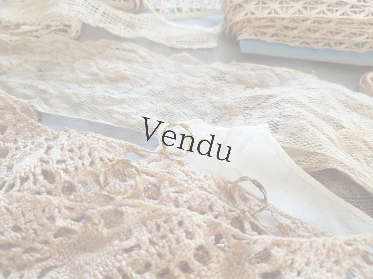 画像14: フランスアンティーク　レースたっぷり箱づめセット (14)