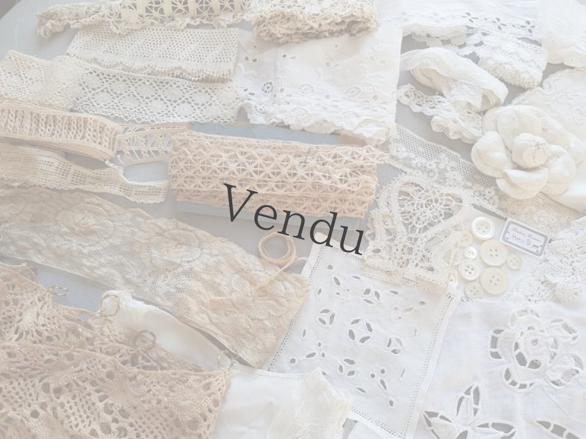 画像4: フランスアンティーク　レースたっぷり箱づめセット (4)