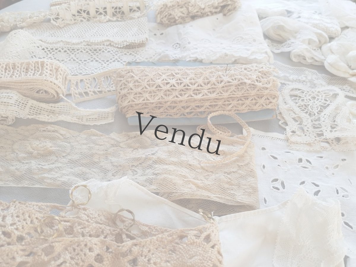 画像3: フランスアンティーク　レースたっぷり箱づめセット (3)