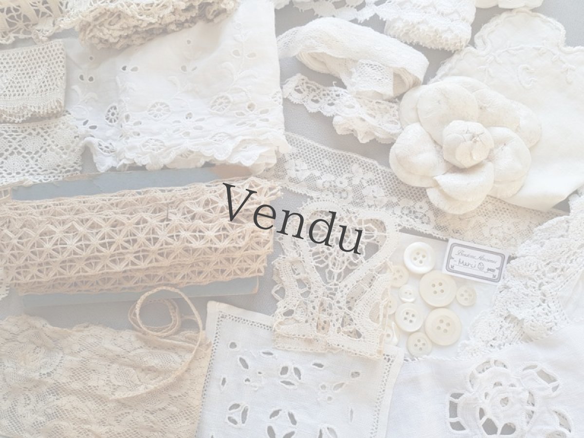 画像7: フランスアンティーク　レースたっぷり箱づめセット (7)